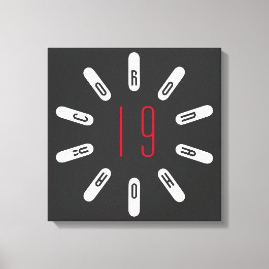 CORONA 19 HOAX Canvas キャンバスプリント (正面)