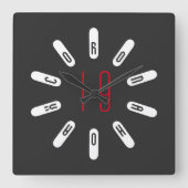 CORONA 19 HOAX Square Wall Clock スクエア壁時計 (正面)