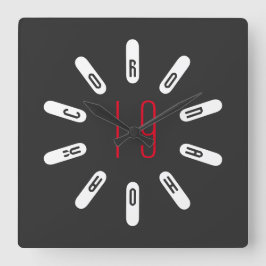 CORONA 19 HOAX Square Wall Clock スクエア壁時計