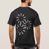 CORONA 19 HOAX Tシャツ ホワイト文字 (裏面)
