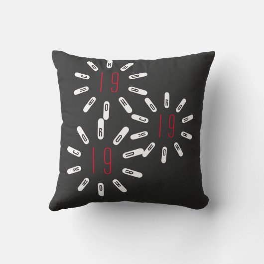 CORONA 19 HOAX Throw Pillow クッション (裏面)