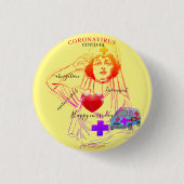 Corona badge rond 3,2 cm 缶バッジ (正面)