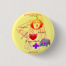 Corona badge rond 3,2 cm