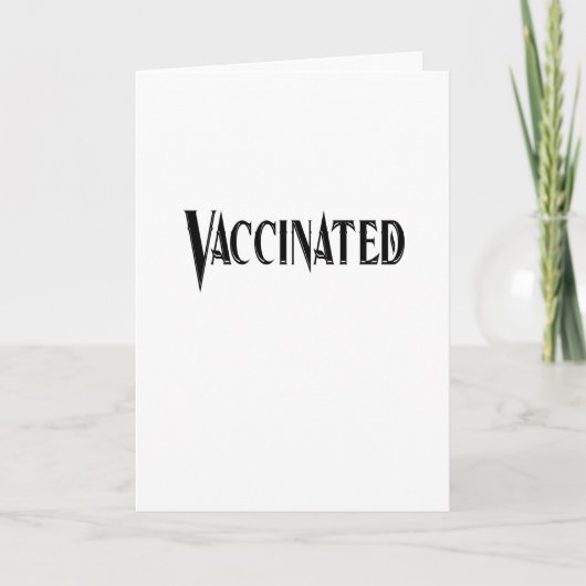 Corona Covid-19 – 予防接種 カード (正面)