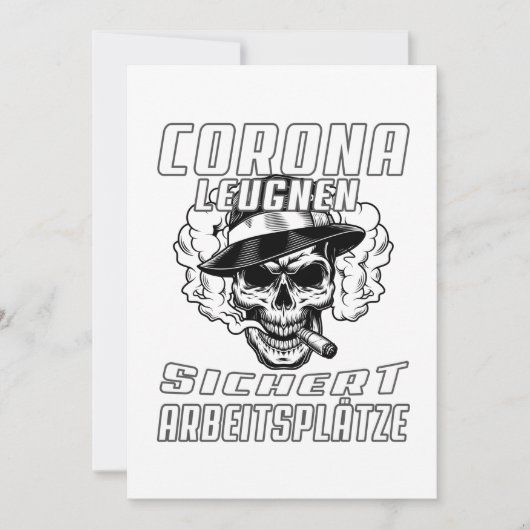 Corona Leugnen sichert arbeitsplätze シーズンカード (正面)