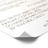 Corona Virusアドバイスポスター（職場、自宅） ポスター (角)