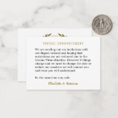 Corona Virusメッセージエンクロージャー(招待状付) ノートカード (正面/裏面インサイチュ)