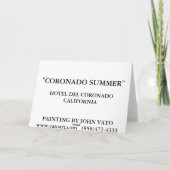 CORONADOの夏 カード (裏面)