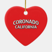 Coronadoカリフォルニア セラミックオーナメント (裏面)