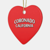 Coronadoカリフォルニア セラミックオーナメント (左)