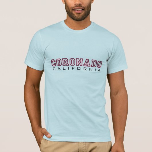Coronadoカリフォルニア-手紙 Tシャツ (正面)