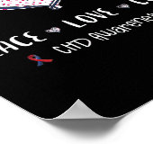 Coronary Heart Disease Ribbon Chd Awareness Month  ポスター (角)