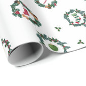 Coronas de navidad con adornos para envolver. ラッピングペーパー (ロールコーナー)