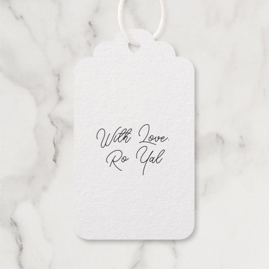 Coronation Emblem King Charles III ギフトタグ (裏面)