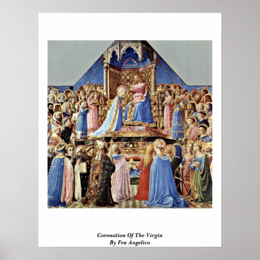 Coronation Of The Virgin By Fra Angelico ポスター (正面)