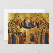 Coronation of the Virgin by Fra Angelico ポストカード (正面/裏面)