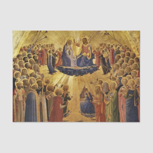 Coronation of the Virgin by Fra Angelico 薄葉紙 (正面)