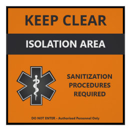 Coronavirusの警告ポスターのカスタマイズ(Covid19) ポスター