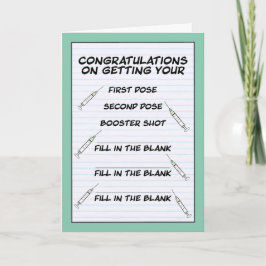 Coronavirusショットブースターおめでとうございます シーズンカード
