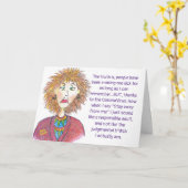 CoronaVirusユーモアカード カード (黄色い花)