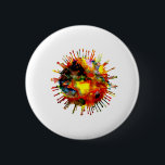 Coronavirus 缶バッジ<br><div class="desc">Although often deadly, viruses and bacteria often have beautiful structures and appearance and Coronavirus is no exception with its alien like spikes….</div>