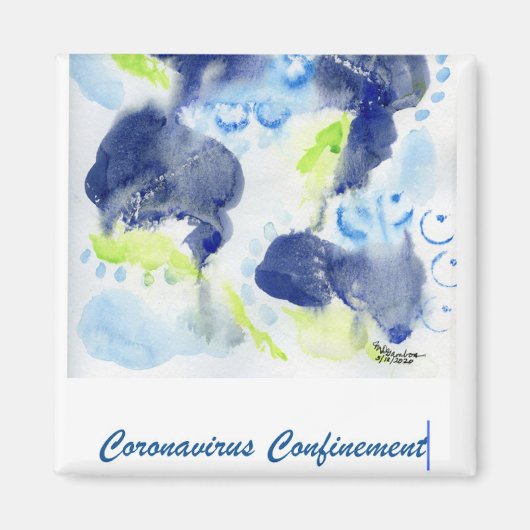 Coronavirus 2020を軽く見る マグネット (正面)