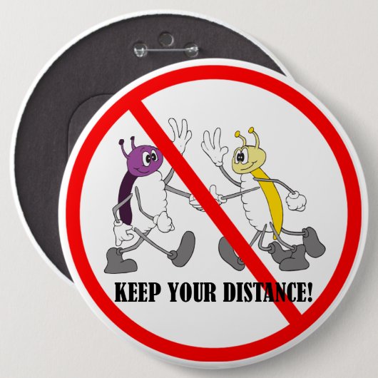 Coronavirus Covid-19 缶バッジ (正面&裏面)