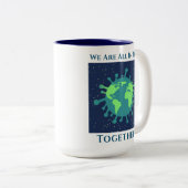 Coronavirus Covid 19 All In This ツートーンマグカップ (正面右)