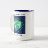 Coronavirus Covid 19 All In This ツートーンマグカップ (正面左)