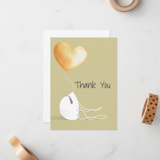 Coronavirus Editionに感謝 ノートカード (正面/裏面インサイチュ)