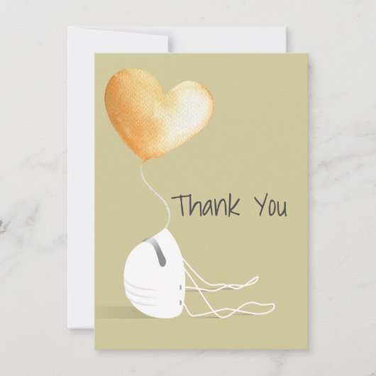 Coronavirus Editionに感謝 ノートカード (正面)