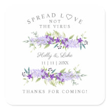 Coronavirus Gel Purple Flower Wedding  Wreath