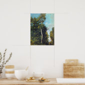 Corot – ホノフルールのグレース・コーストの森 ポスター (キッチン)