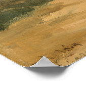 Corot – マコンのソーネ川に架かる橋 ポスター (角)