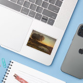 Corot – 湖と船頭の風景 シール (ノートパソコンとiPhone)