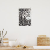 Corot – 若い女の子と死 ポスター (キッチン)