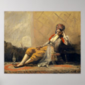 Corot - Chambermaid (Odalisque) 1871 ポスター (正面)