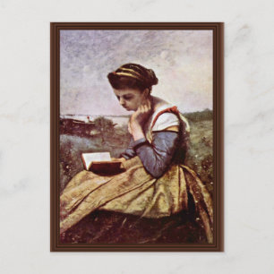Corot Jean-読Baptiste-Camille氏の女性(最高のCorot Jean-Bap ポストカード