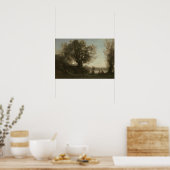 Corot - Orpheusユーリダイスを嘆き悲しむ ポスター (キッチン)