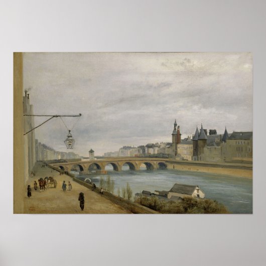 Corot - Pont-Au-Change, The Palais De Justice ポスター (正面)