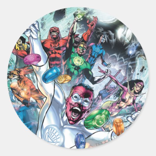 Corpグループとリングや輪 ラウンドシール (正面)