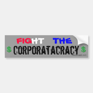 Corporatacracyを戦って下さい バンパーステッカー