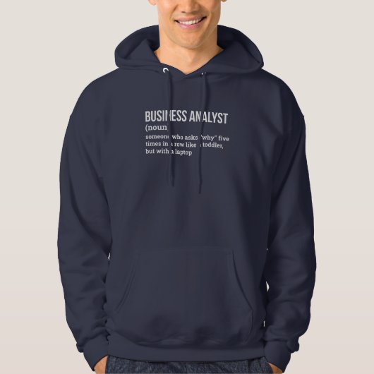 Corporate Analyst Funny Definition Hoodie パーカ (正面)