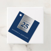 CORPORATE ANNIVERSARYスタイリッシュなビジネス海軍シルバー フェイバータグ (インサイチュ)