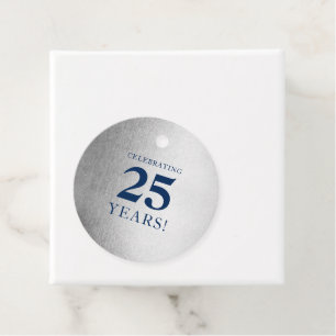 CORPORATE ANNIVERSARYスタイリッシュなビジネス海軍シルバー フェイバータグ