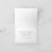 CORPORATE ANNIVERSARY business white green gold サンキューカード (内部)