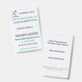 Corporate Badge | Employee Photo – Business ID バッジ (表裏)