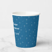 Corporate Blue Grey Golf Pattern - Paper Cup 紙コップ (左)