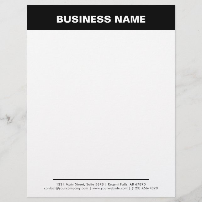 Corporate Branded Professional Promo letterhead レターヘッド (正面)