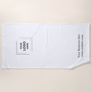 Corporate Branding ビジネス ロゴ ミニマリスト ビーチタオル
